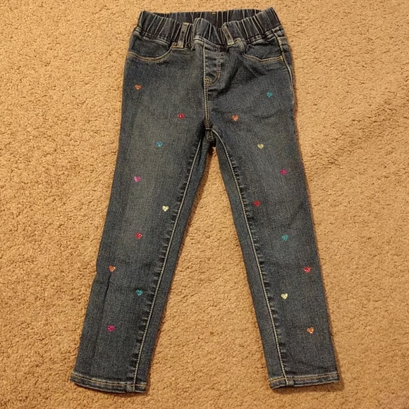 Toddler girl heart jeans by Gap - Picture 1 of 4